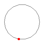 A simple mobile robot trajectory from an earlier course robotics activity